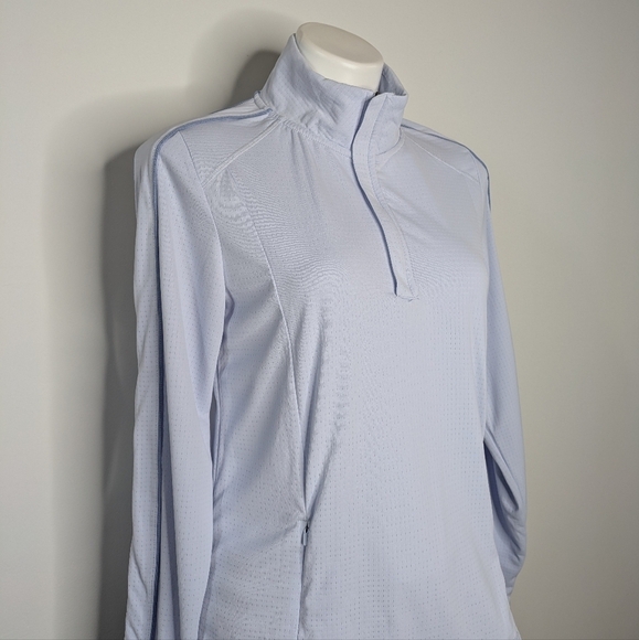 Mondetta light blue 1/3 zip lightweight pullover M - Picture 3 of 9